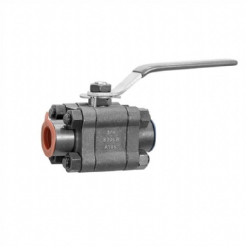 Forged steel three-pieces NPT ball valve