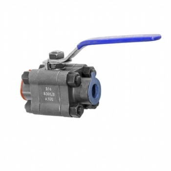 Forged steel three-pieces NPT ball valve