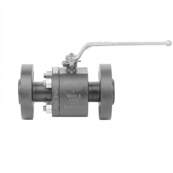 Forged steel three-pieces flanged end ball valve
