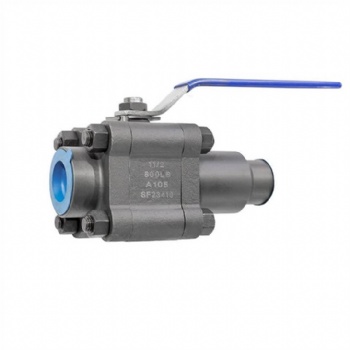 Forged steel three-pieces extended pipe ball valve