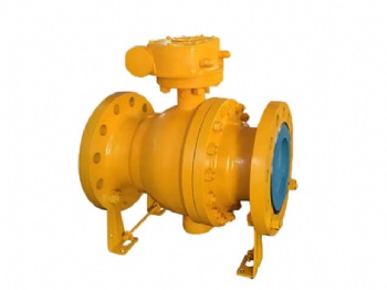 Two-pieces trunnion mounted ball valve