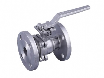 Two-pieces floating ball valve