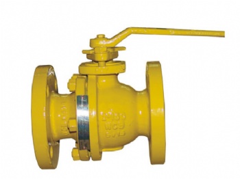 Two-pieces floating ball valve