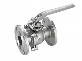 Two-pieces floating ball valve