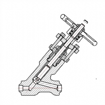 Forged steel Y-type globe valve