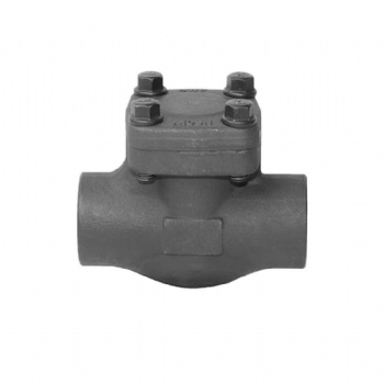 Welded flange swing check valve