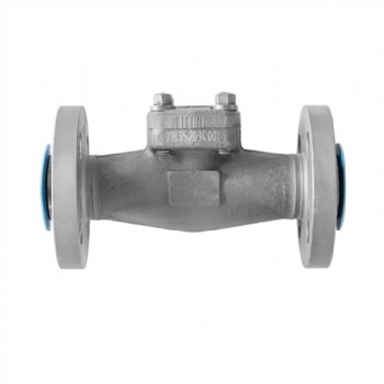 Forged integral flange cryogenic check valve