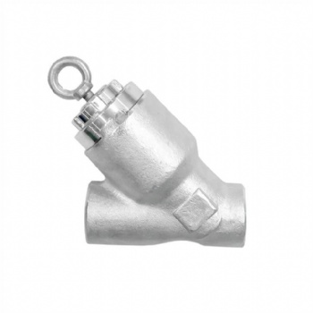 Stainless steel pressure self -sealing Y-type check valve