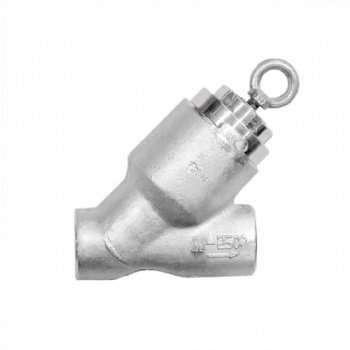 Stainless steel pressure self -sealing Y-type check valve
